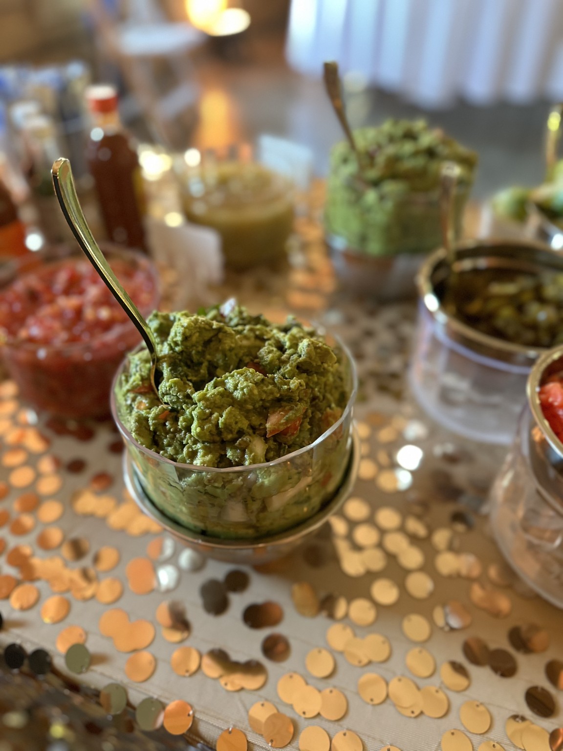 Fresh guacamole for a Paco's catering spread